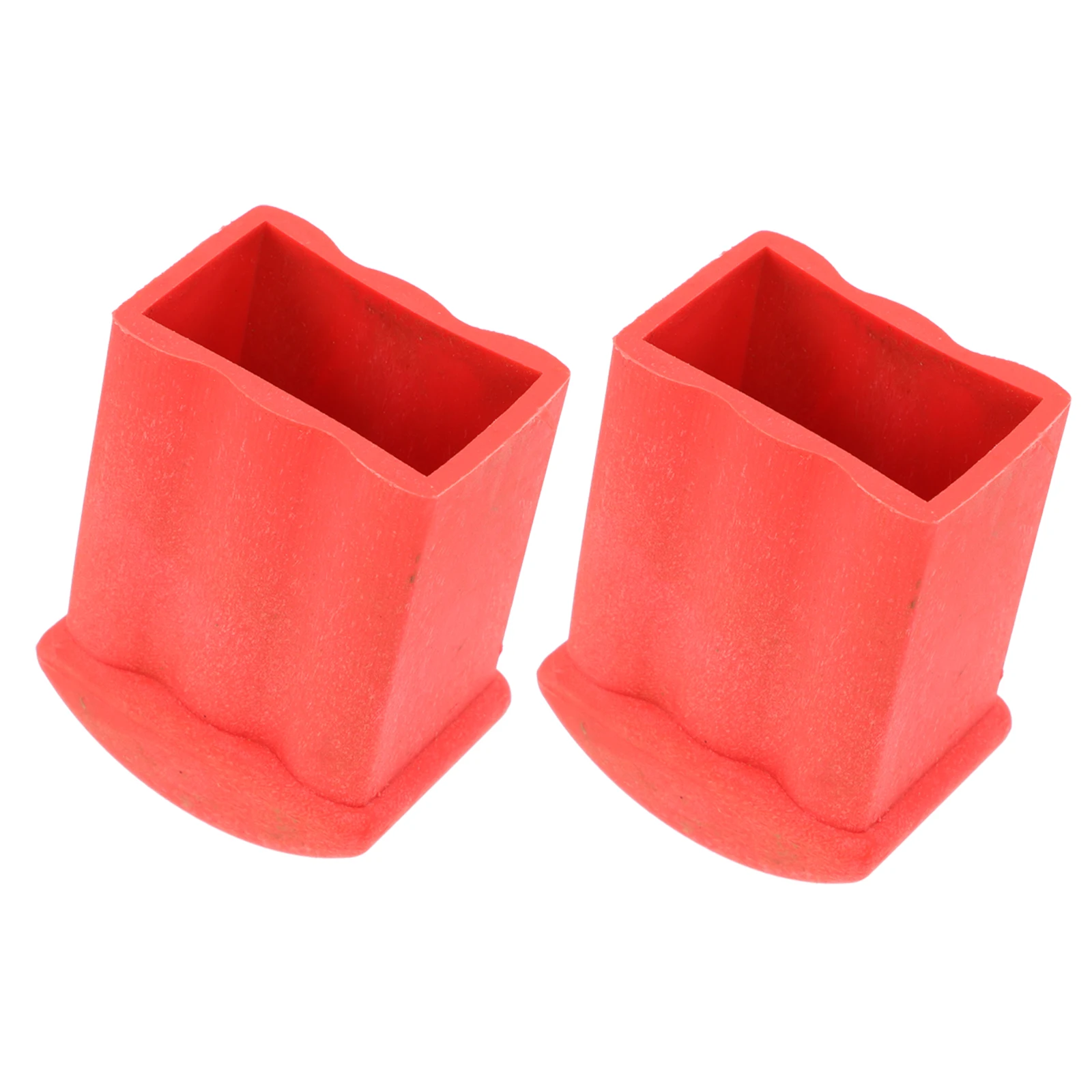 2 Pcs Ladders for Home Non-slip Mat Protective Covers Pads Rubber Feet Red Standoff