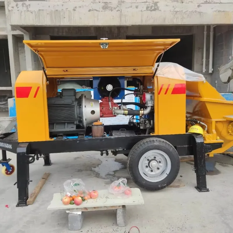Customized Navigate Remote Building Sites Easily Operating A Diesel Concrete Pump