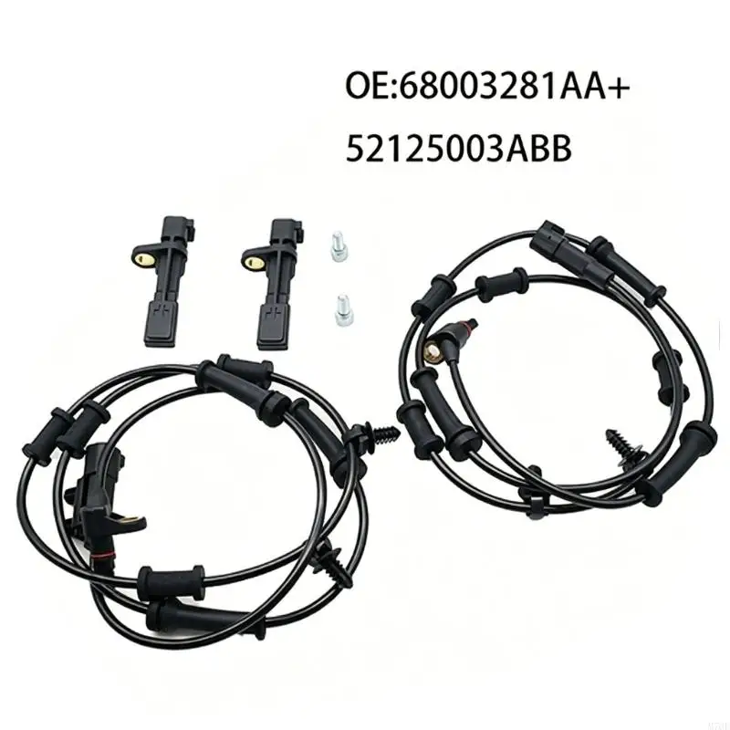M76E Auto-Reparatur-Raddrehzahlsensor-Set mit Kabeln 68003281AA 52125003AB – Detail 9