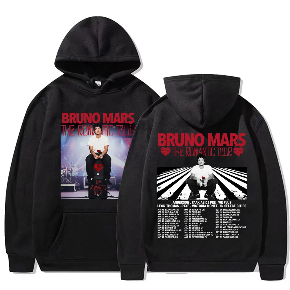 

Худи Bruno Mars The Romantic 2026 Tour Merch, мужская одежда, толстовки в стиле хип-хоп и панк, осенне-зимние пуловеры-бодиуормеры