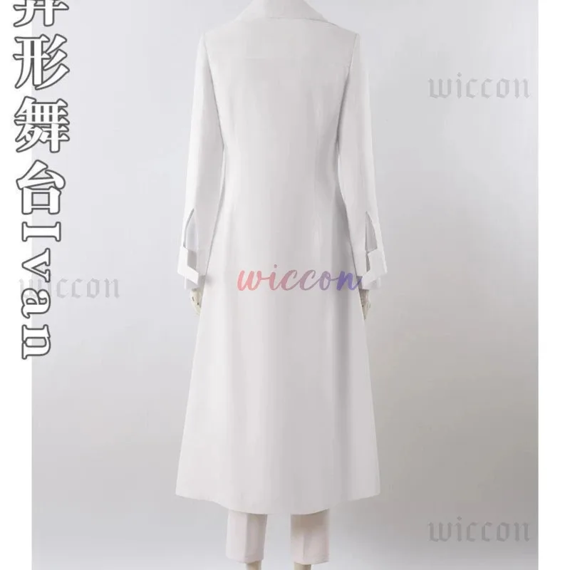 DY20R6 إيفان تأثيري الغريبة المرحلة أنيمي الأبيض الحزن تأثيري شعر مستعار أسود دور اللعب سراويل الحفلات حزام هالوين كرنفال زي Ou