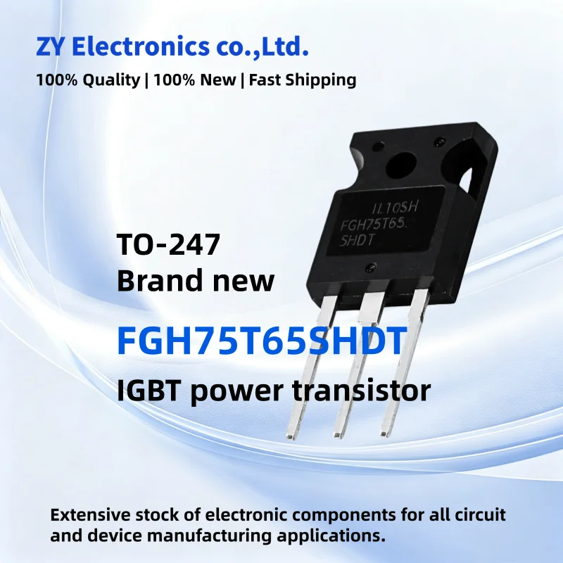 5-10PCS 100% New FGH75T65SHDT FGH75T65 SHDT TO-247 IGBT Single Transistor In Stock