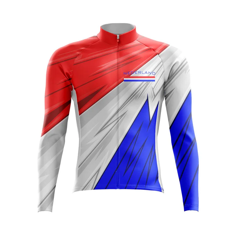 USA Cycling Jersey for Men, Long Sleeve, Mountain Road Bike Top, MTB Bicycle Shirt, Female Clothing,  Spring, Autumn, Singapore