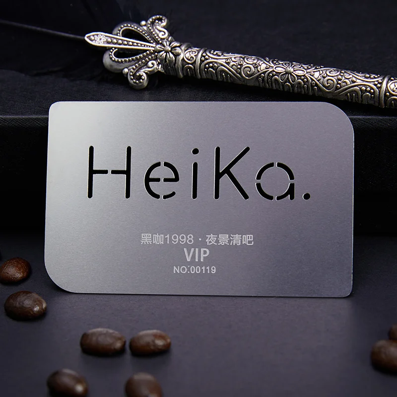 Custom Membership Card Production High-end Metal Card Production Brushed Embossed Card PVC Card Customization Personalized Creat