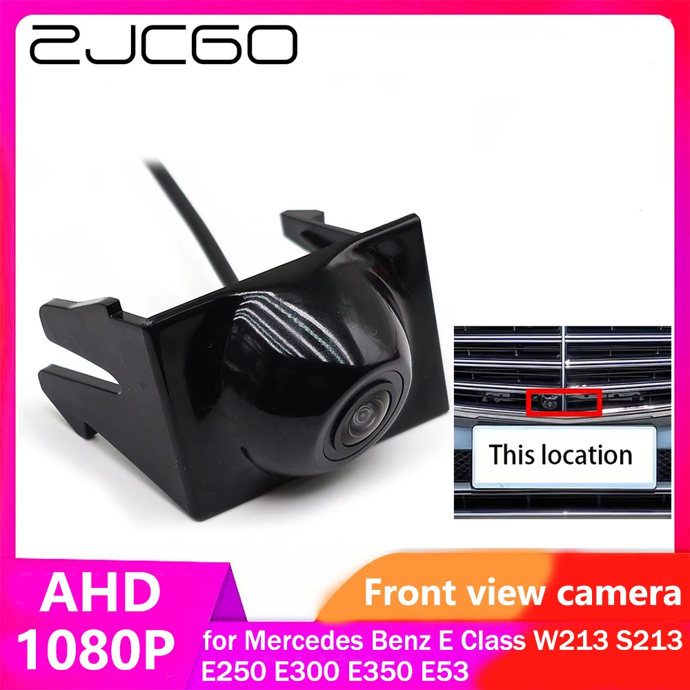 

ZJCGO AHD CVBS 1080P 170° Car LOGO Parking Front View Camera for Mercedes Benz E Class W213 S213 E250 E300 E350 E53