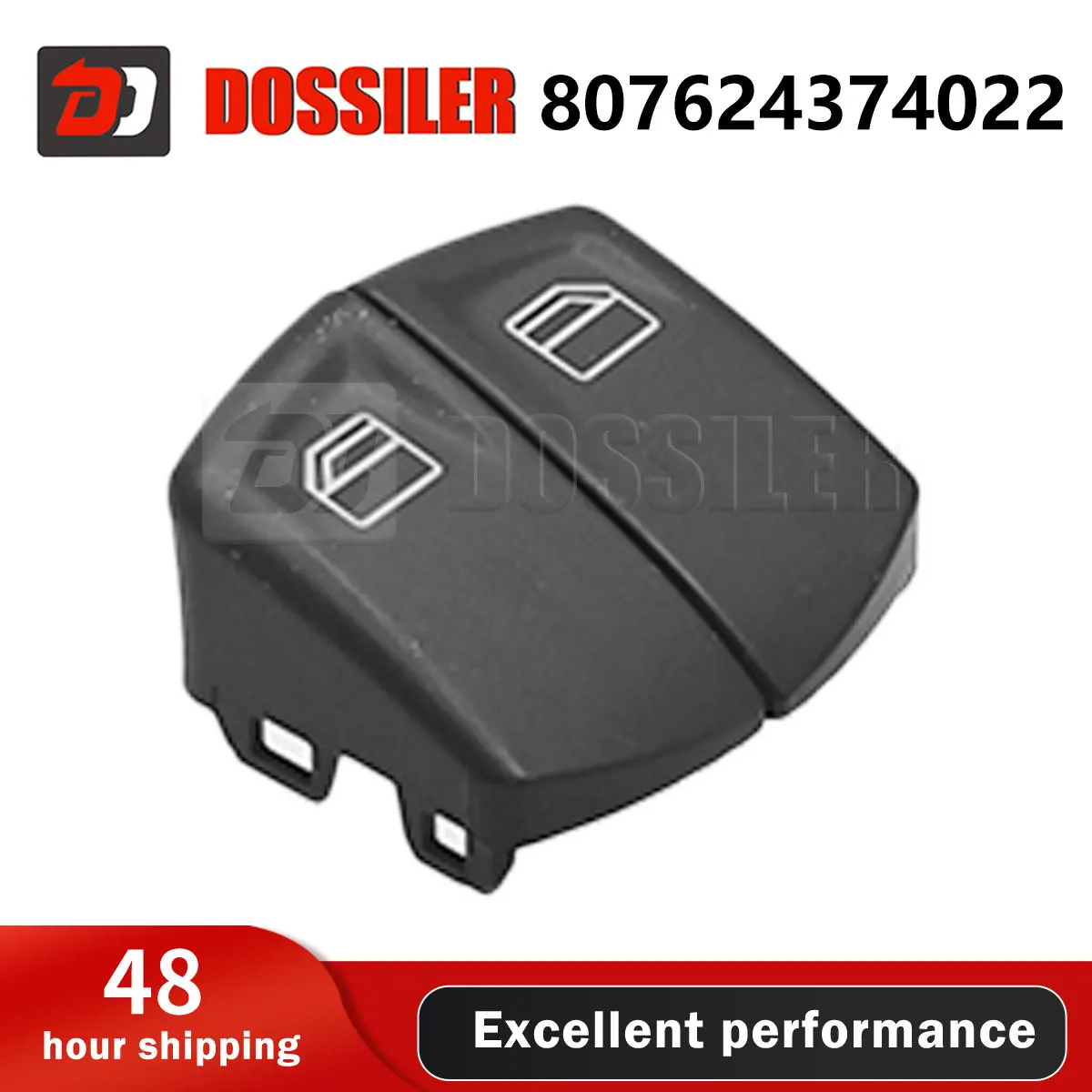 807624374022 Dossiler Electric Window Switch For Benz Vito Viano W639 906 2003‑2013 Window Switch Cover 2pcs Car Button Covers
