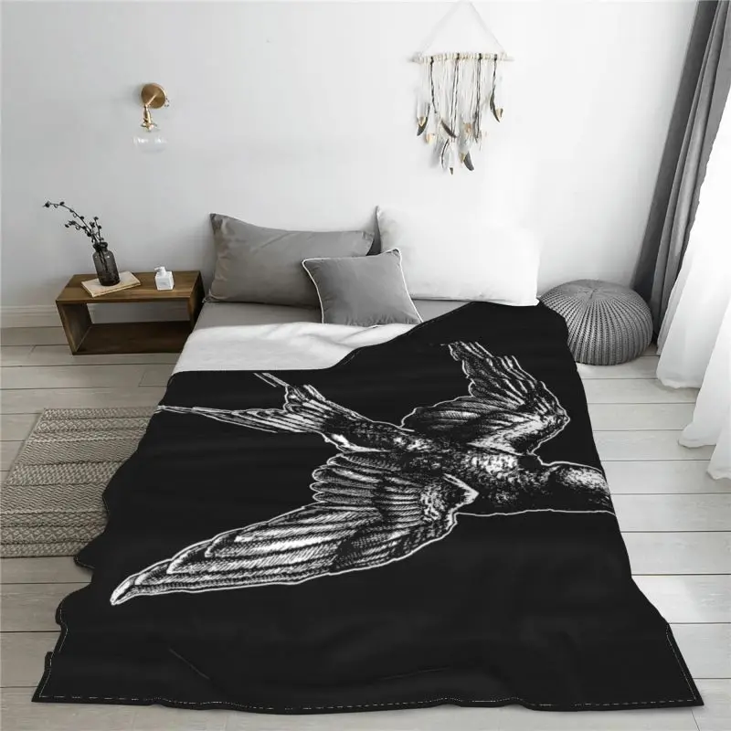 Mens Or Swift Swallow Bird Nature Blanket Plush Sofa Bed Breathable Skin Friendly Sleeping Sheets