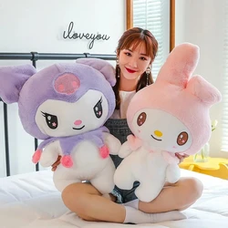 Juguete de peluche de Kuromi Melody de dibujos animados Sanrio, muñeco de pie de cosas púrpuras, regalo de cumpleaños para niña, Anime, Sanrio Merch Kawaii, 80cm