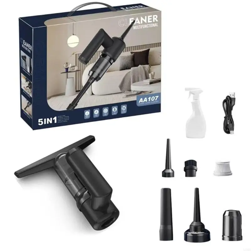 Multifunctional Window Vacuum Cleaner Including Suction Blow Wipe Absorb Suitable for Glass Tiles and Car Window