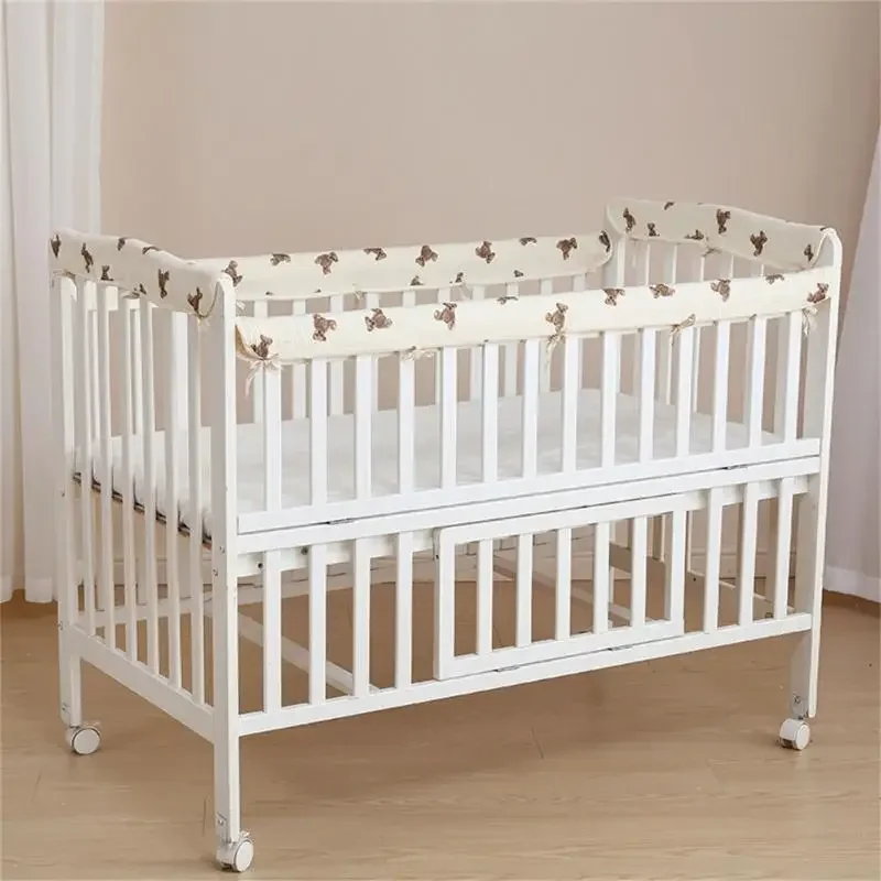 Baby Bed SoftEdge Protector Baby Crib Cover Protector Set Wrapped Cover Crib Guard Anti-Collision Strip