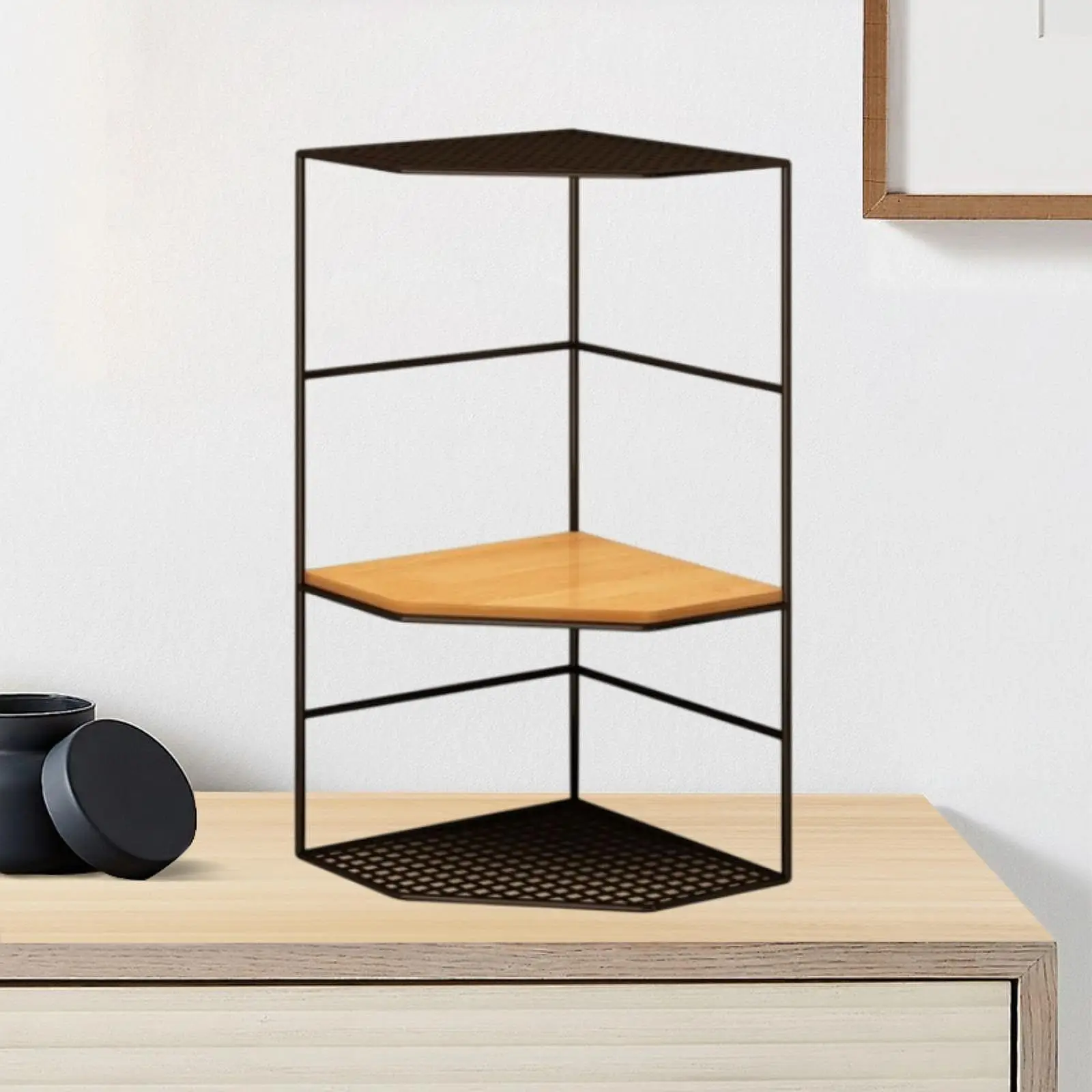 

Countertop Organizer 3 Tier Multifunctional Cups Mugs Rack Storage Shelf for Home Restaurant Dressing Table Bathroom Apartment