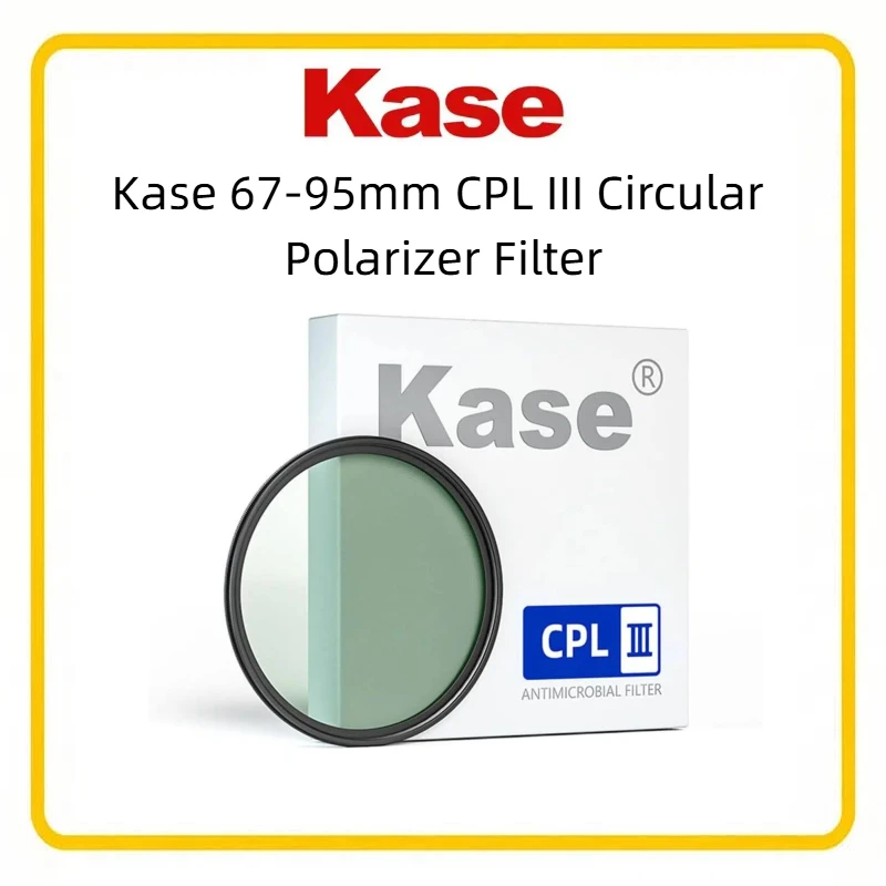 Kase 95mm CPL III Circular Polarizer Filter 0.1% Ultra-Low Reflection Cold Coating Technology