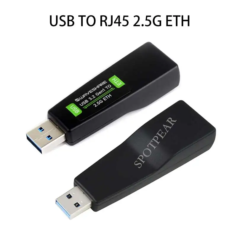 USB TO 2.5G Ethernet Port Converter RJ45 RTL8156B Driver-Free For macOS/Linux/Android/Windows