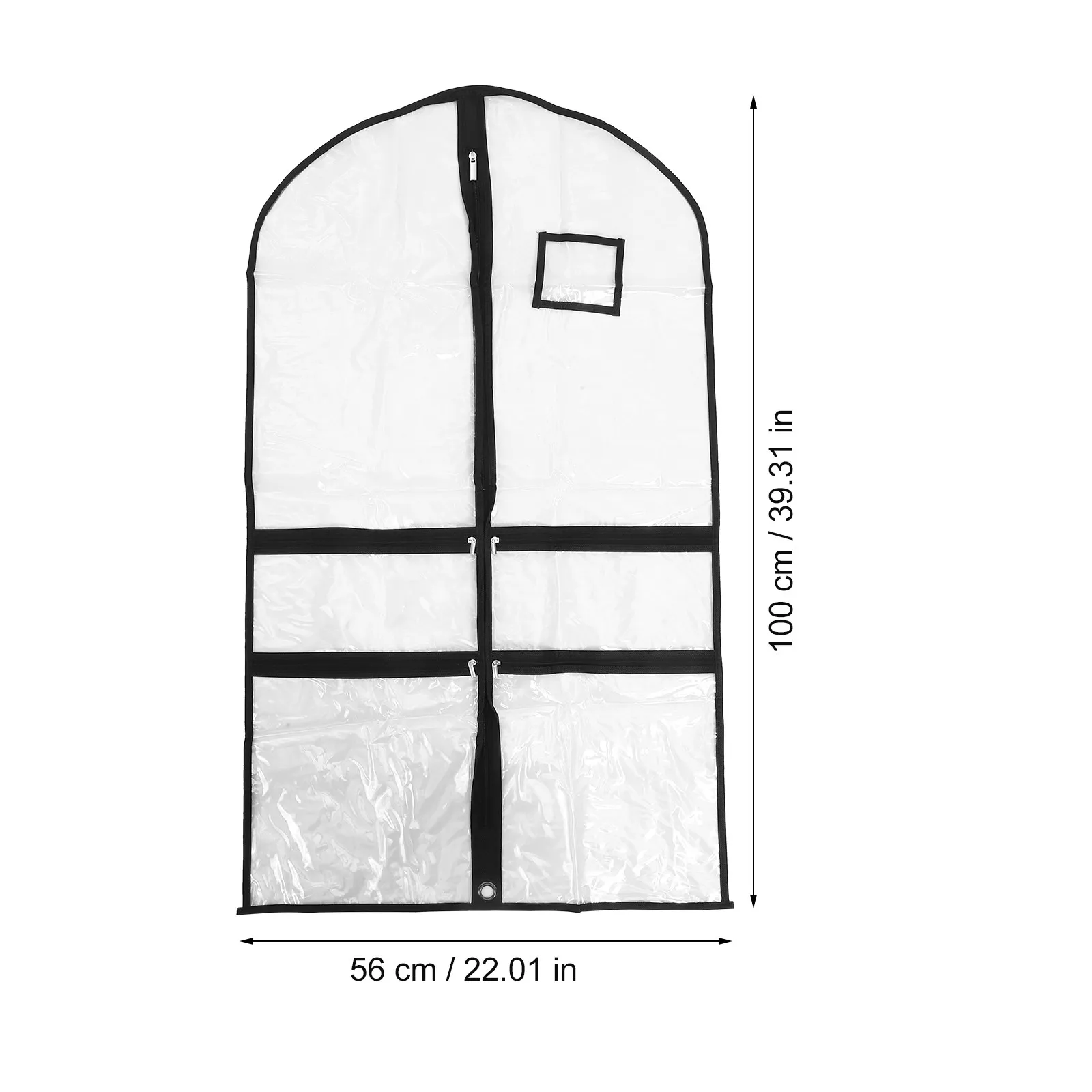 Transparent Dance Costume Garment Bag Hanging Clothes Storage Dress Uniform Cover PVC Tear-Resistant Clothes Protector