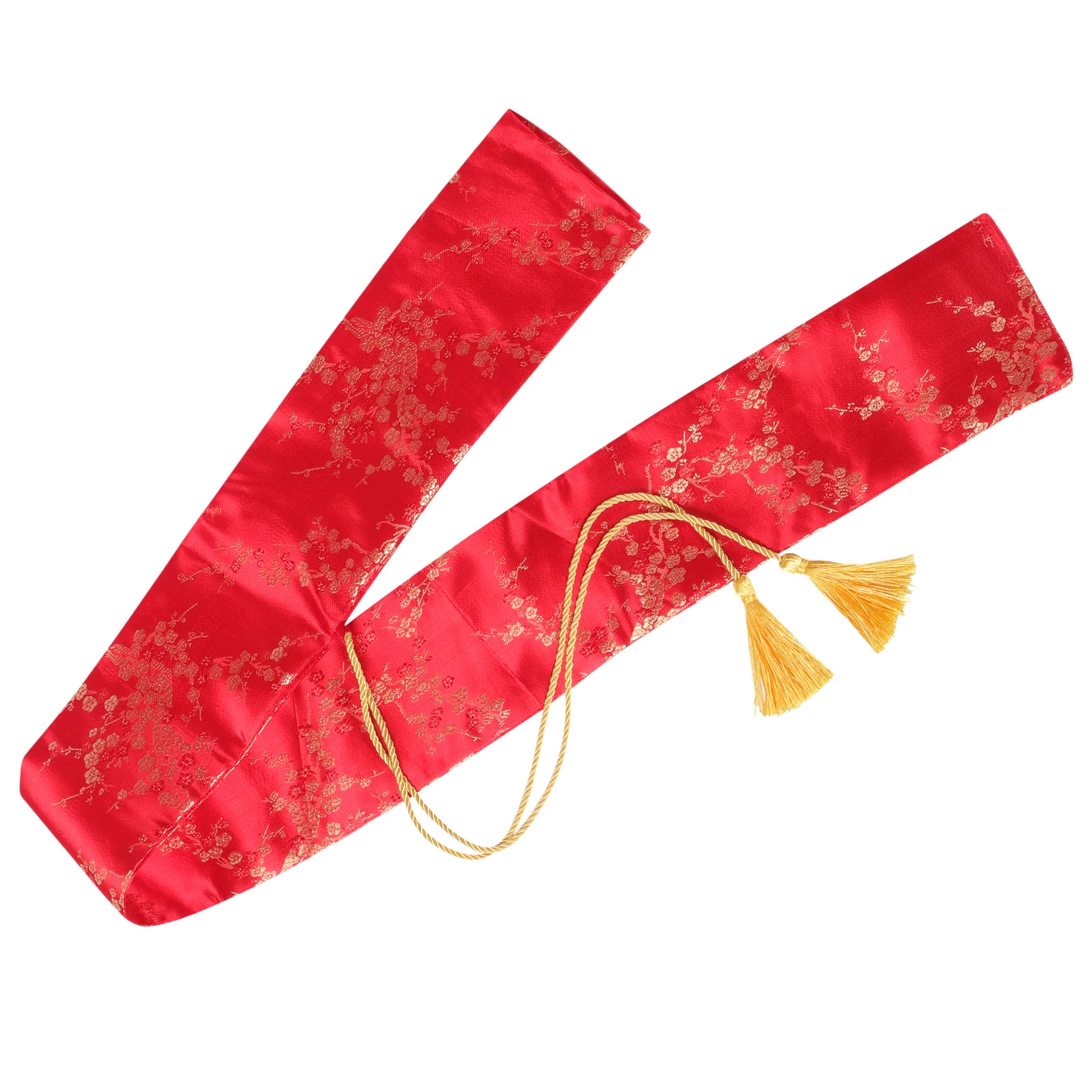 

Sword Bag Silk Pouch Case Multipurpose Taichi Vintage Carry Red Japanese Martial Storage Protective Durable Tassel