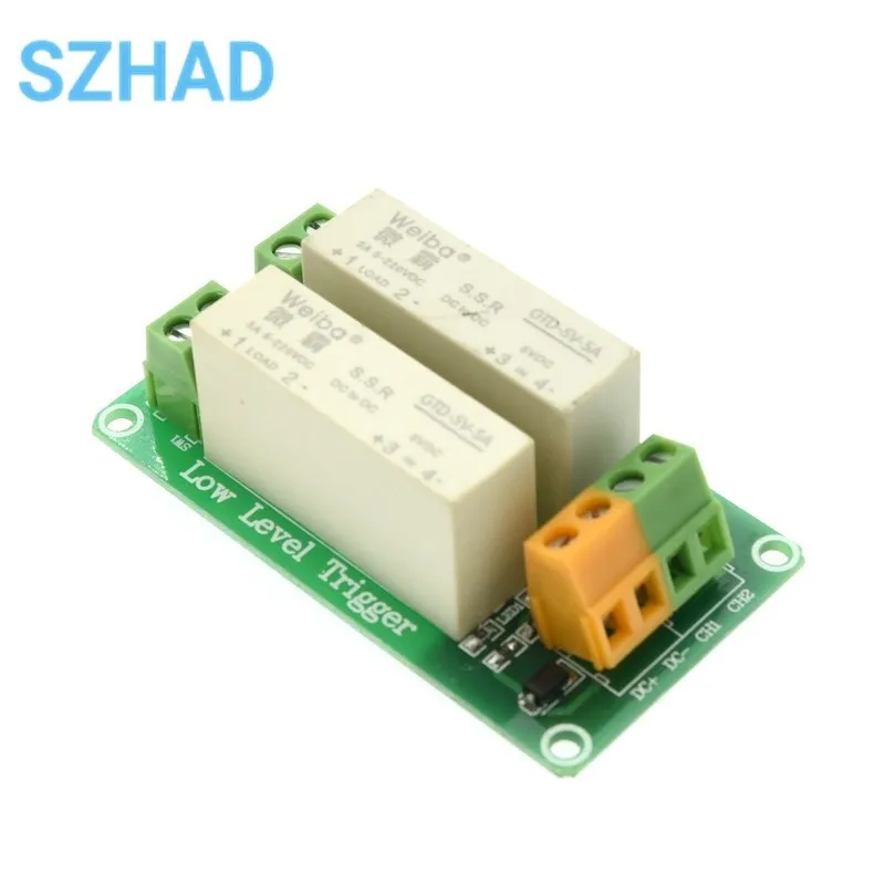 1 2 4 8 Channel Low-level trigger solid state relay module DC control DC single phase relay solid state 5A for arduino raspberry