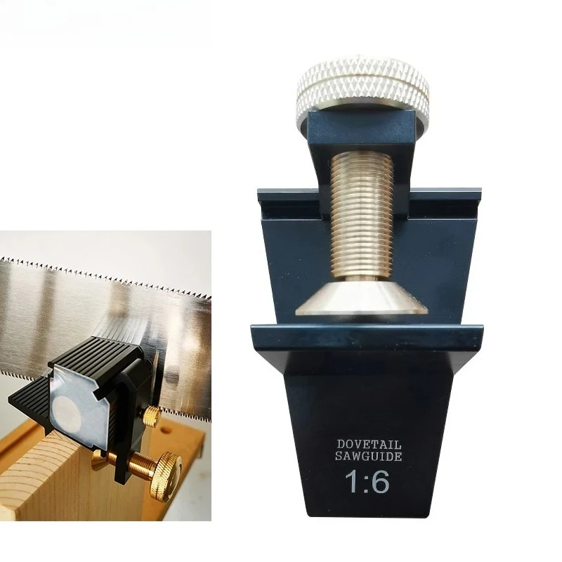 Aluminum Alloy Magnetic Dovetail Saw Guide 1:6 1:7 1:8 90 Degree Woodworking Joinery Angle Cutting Positioning Tool
