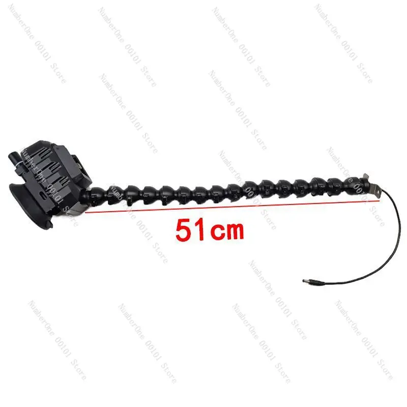 Car dent repair tool, battery leveling light 6 colors adjustable, pit dent detection accessories, elbow bracket