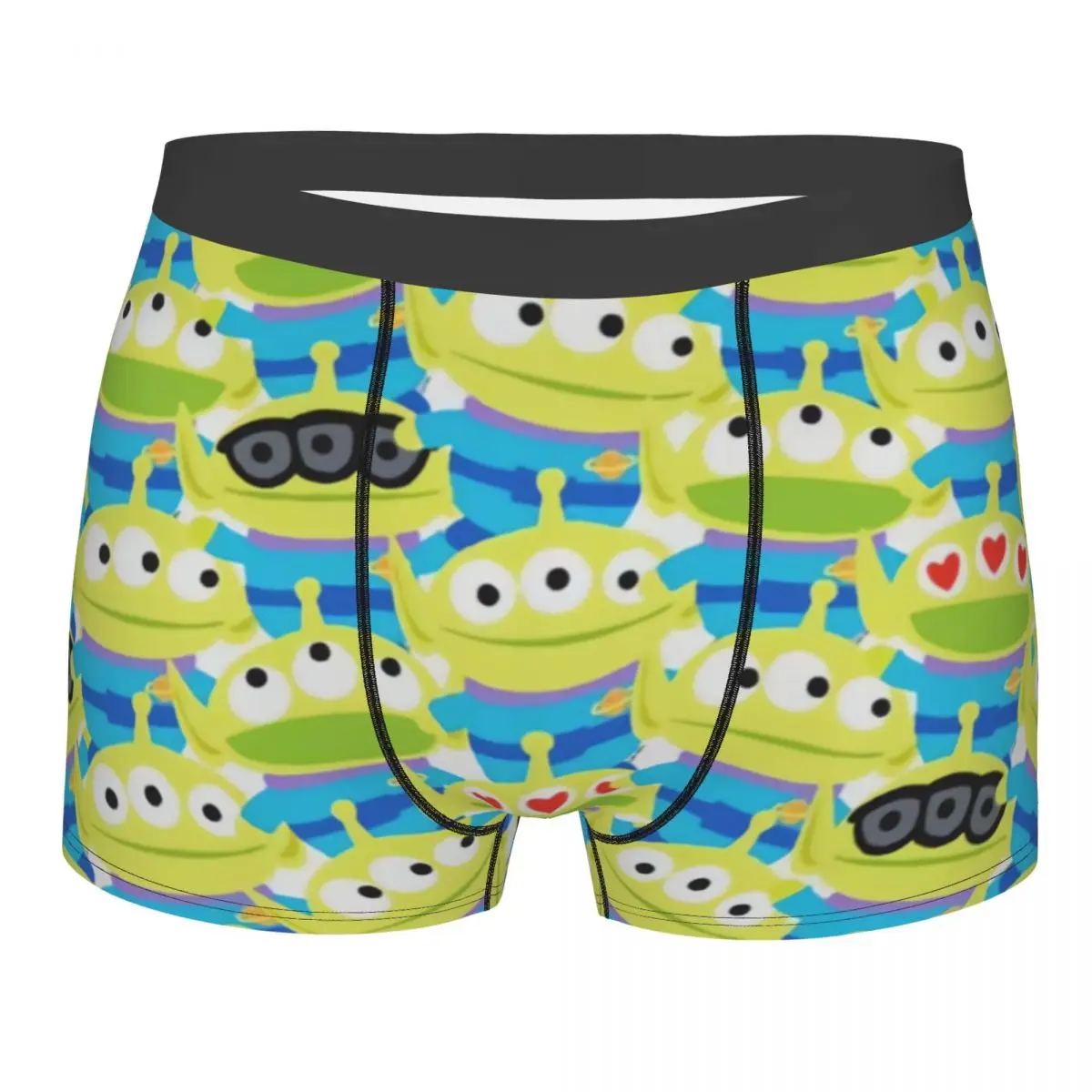 Custom Cartoon Toy Story Aliens Underwear Men Breathable Boxer Briefs Shorts Panties Soft Underpants For Homme