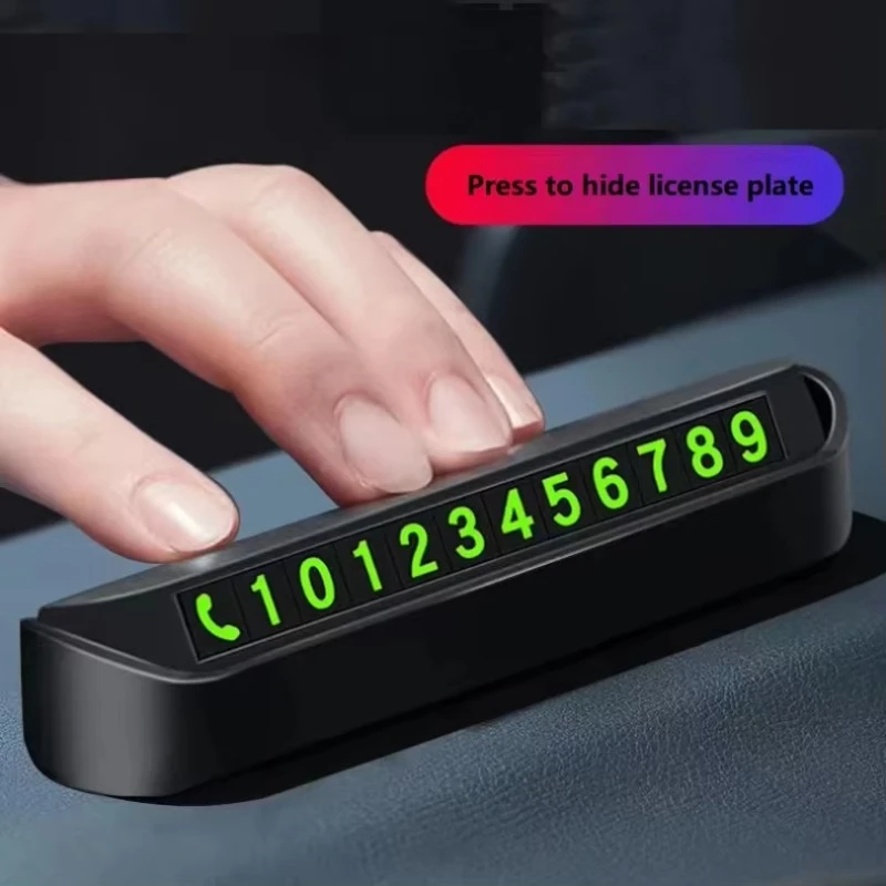 1/2/3 Stück Auto-Telefonnummernschild Temporäre Parkkarte mit Telefonnummer Auto-Parkstopper Autozubehör Car-Styling