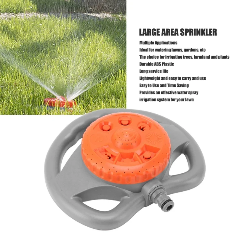 Garden Sprinkler 8 Pattern Large Area Coverage Multi Functional Water Sprinkler For Lawn Yard
