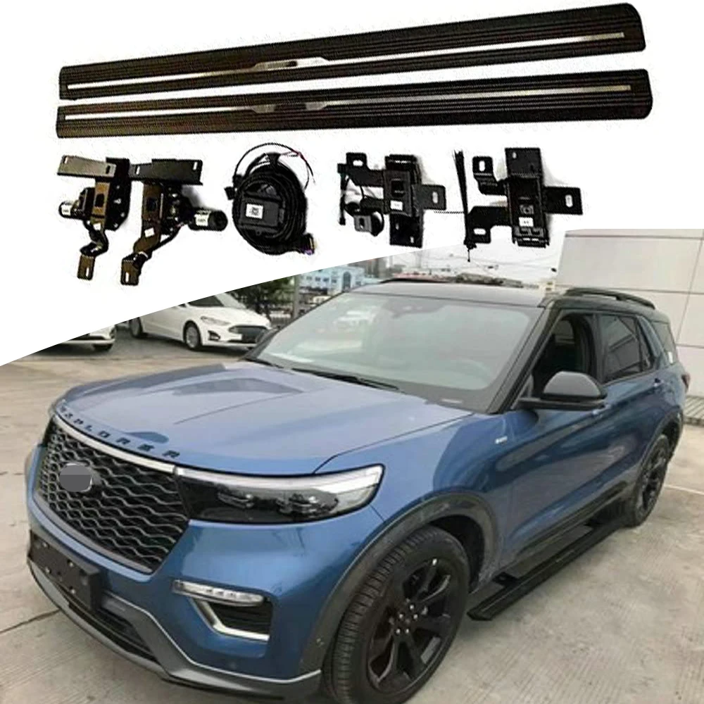 

Black Deployed Running Board Fits for Ford Explorer 2020-2023 Electric Side Step