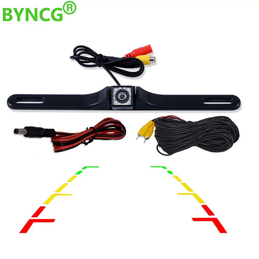 Wide Angle HD Car Rearview Camera Rear View Video Vehicle Camera Backup Reverse Camera 12 LED Night Vision Parking Camera