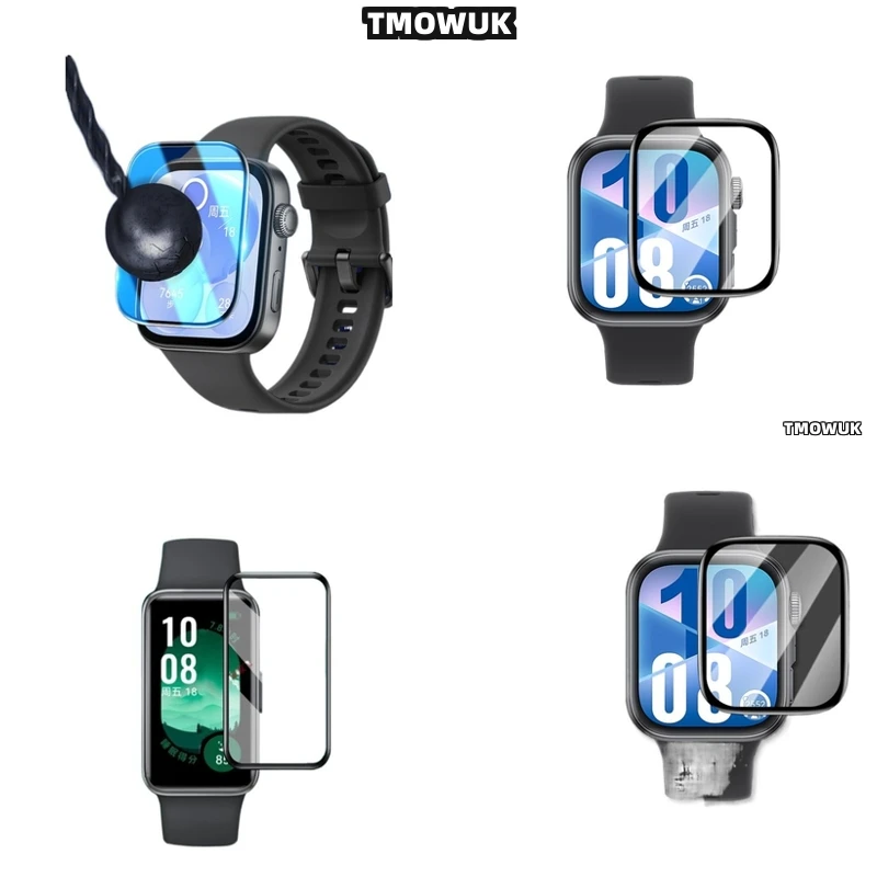 

For Huawei Band 6 7 8 9 10 B6 B7 Watch D2 Fit 3 4 Pro Special Edition - Easy - Install Soft Flexible Screen Protective Film 3D C