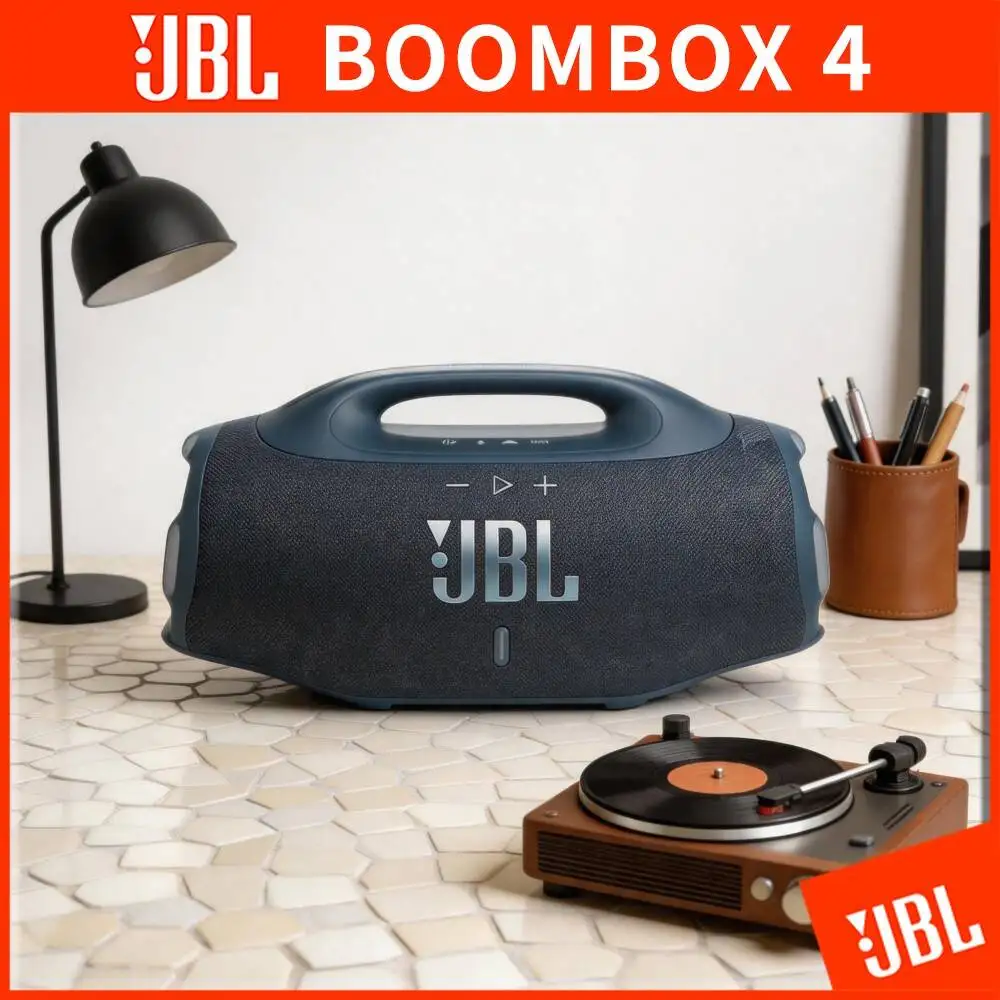 JBL Boombox 4 High‑Power Bluetooth Party Speaker IP68 Dust Water Resistant Auracast Pairing Portable Outdoor Music Device