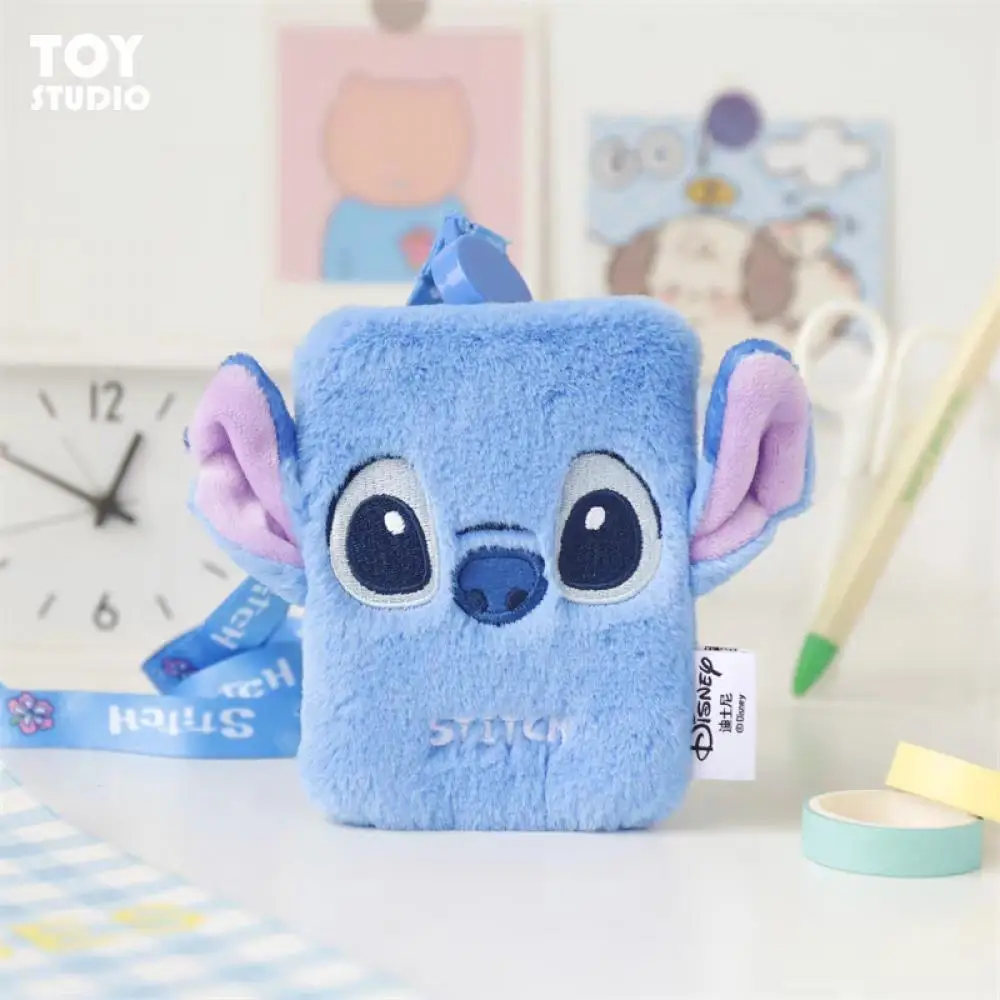 MINISO Stitch Plush halter card sleeve Bus card Subway card pass check Cartoon Protective card sleeve ornaments Holiday gifts