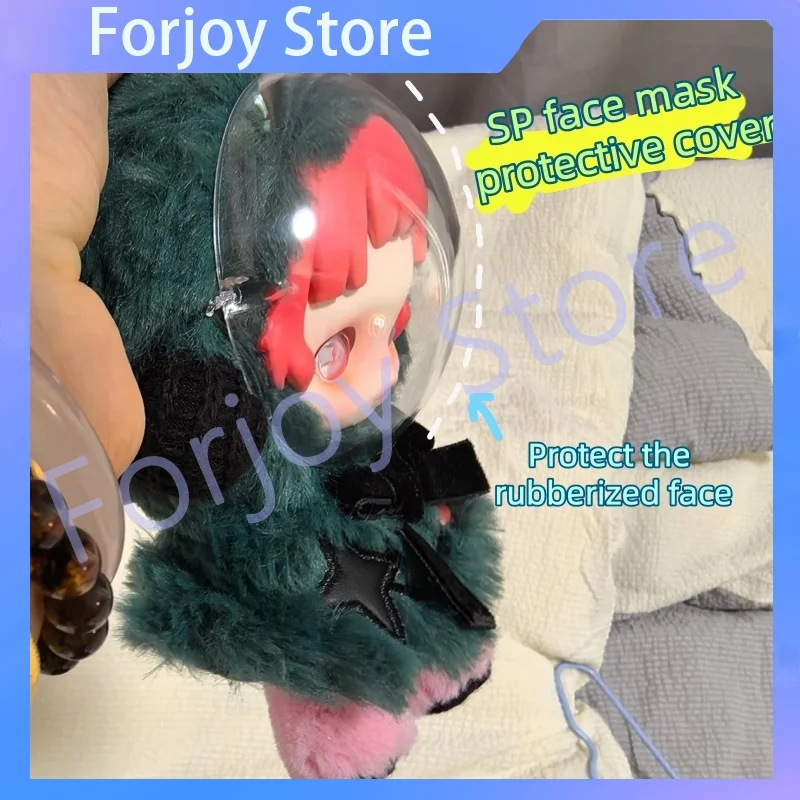 7cmAcrylic Face Cover For Skullpanda Dolls High Transmittance Anti-Slip Protection Dust Cover Protective Cover Scratch-Resistant