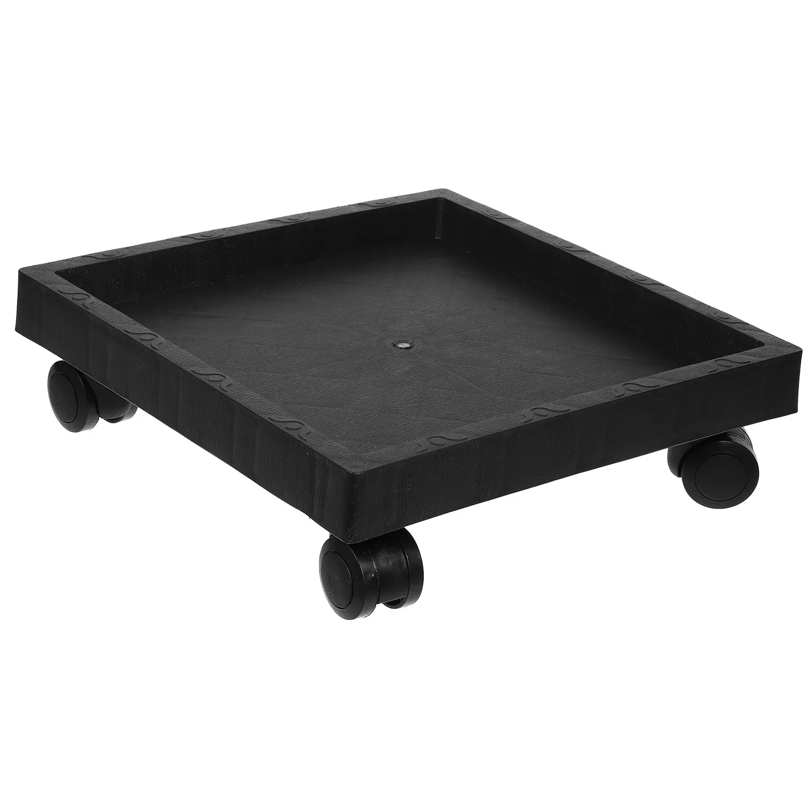 

Square Flower Pot Tray Plants with Wheel for Potted Platform Wheels The Dish Black Dolly