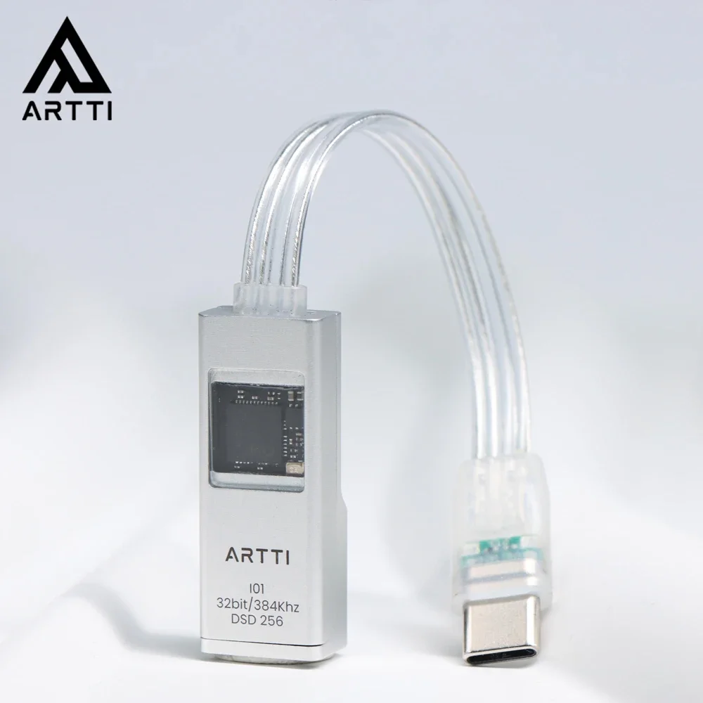 ARTTI i01 휴대용 USB 오디오 디코더 헤드폰 앰프 헤드폰 어댑터, CS43198 USB CT7601CR 칩 디코더, C타입-3.5mm