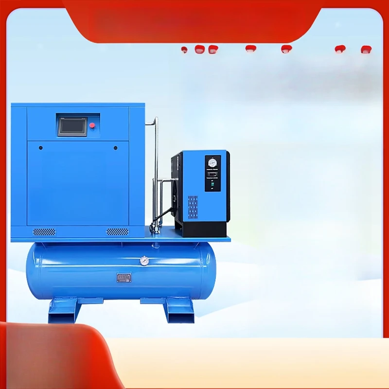 

Integrated permanent magnet variable frequency screw air compressor for laser cutting