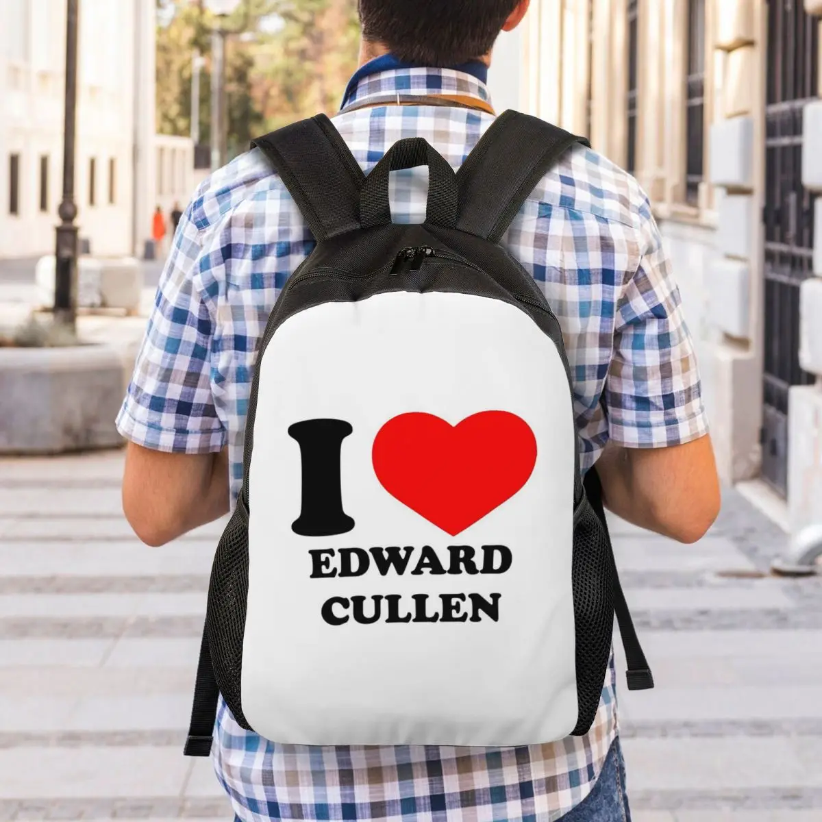 Edward Cullen Twilight Backpack Student Boys Girls BookBag School Bag Laptop Shoulder Bags