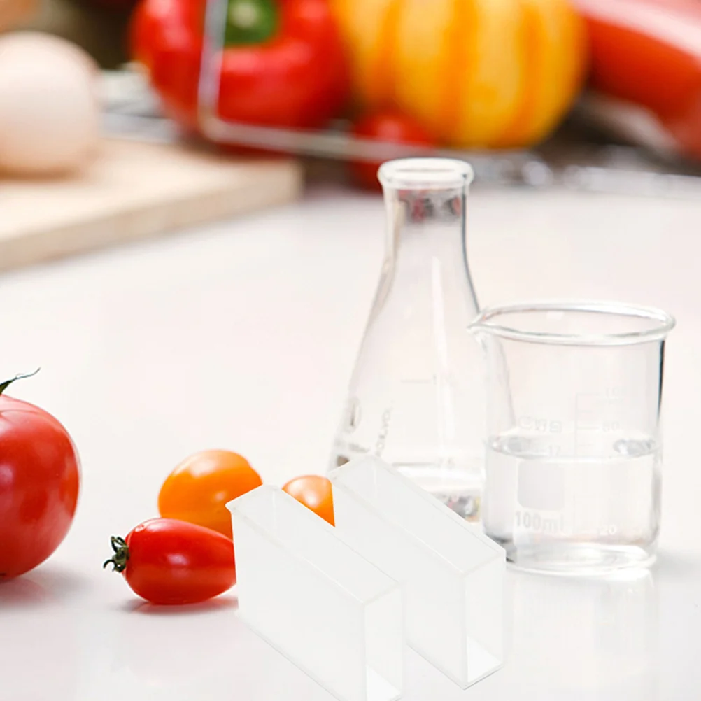 

2Pcs Glass Cuvettes 40mm Pathlength Uv Quartz Cuvette Cell Laboratory Applications Durable Transparent Long Service Life