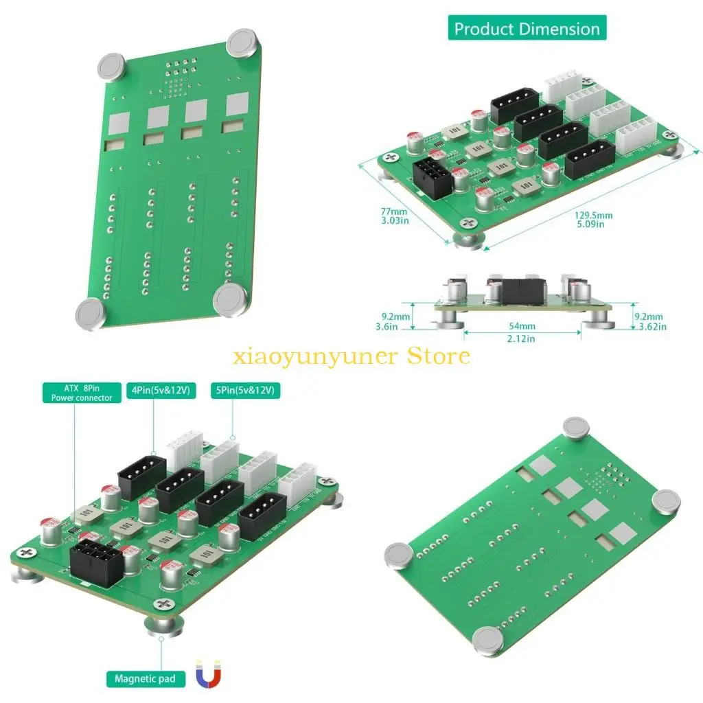 

P9JB от 6/8PIN до 8 WAY 5/12 В (4x 4PIN и 4X 5PIN) Плата прорывов питания 6/8PIN POALSE POARD POARD