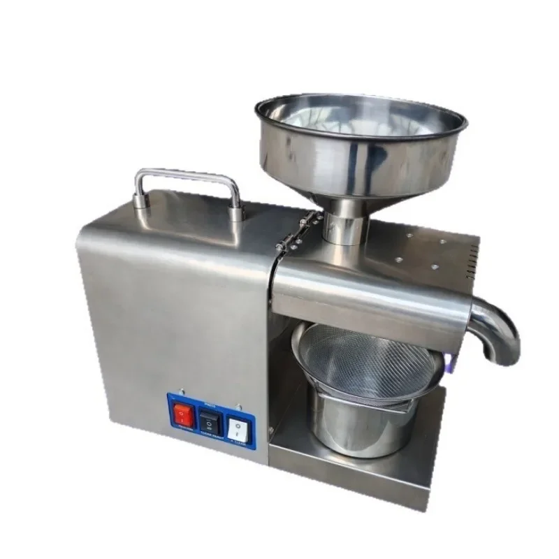 Stainless Steel Household Oil Press Machine Hot Cold Press For Peanut Sesame Soybean Rapeseed Homemade Edible Oil Extractor