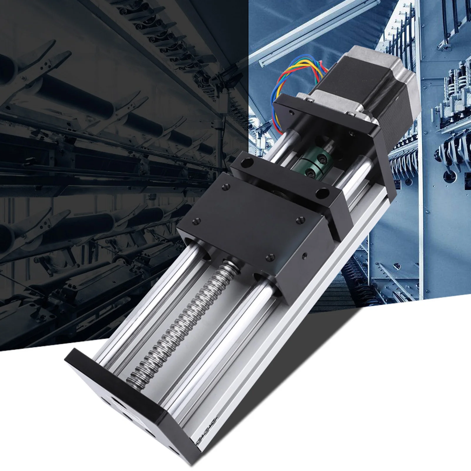 Automation Industry Double Shaft Ball Screw Linear  Rail with 42 Motor 100mm Effective Stroke Linear Motion Motion System