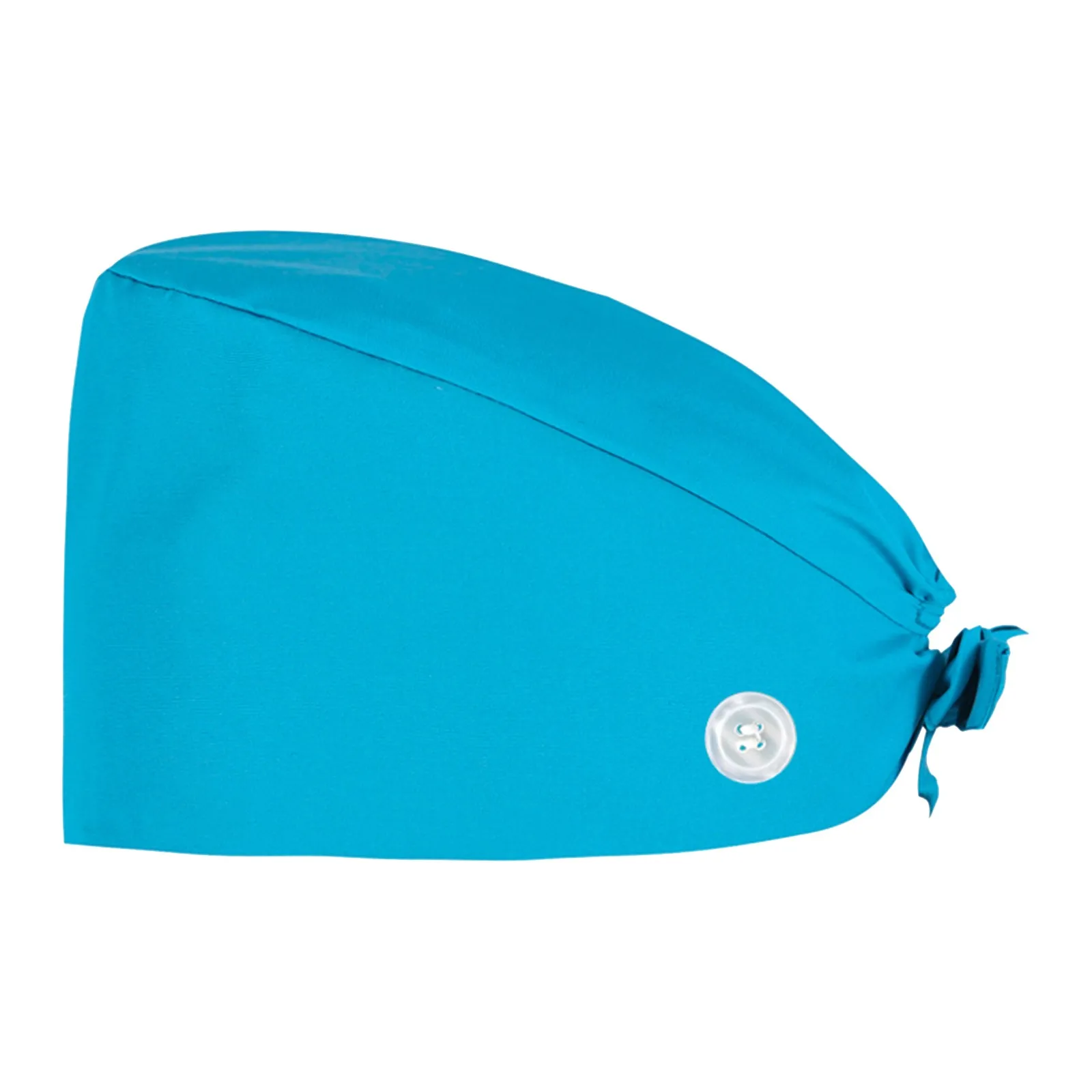 Fashion Solid Work Hat Casual Unisex Scrub Cap With Button Pet Grooming Agency Nursing Hat Doctors Cotton Surgical Hats