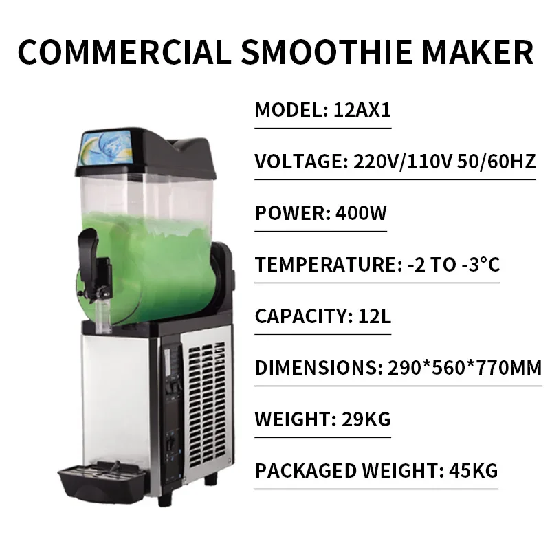 New 3-Cylinder Smoothie Machine, Commercial Juice and Smoothie Machine, Buffet-Style Cold Beverage Dispenser(Customized)