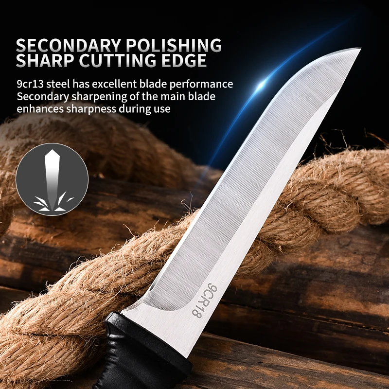 2024 جديد سكينة للاستعمال الخارجي سكين الدفاع عن النفس سكينة نجاة في الهواء الطلق صلابة عالية واحد الصلب المحمولة تسلق الجبال ك