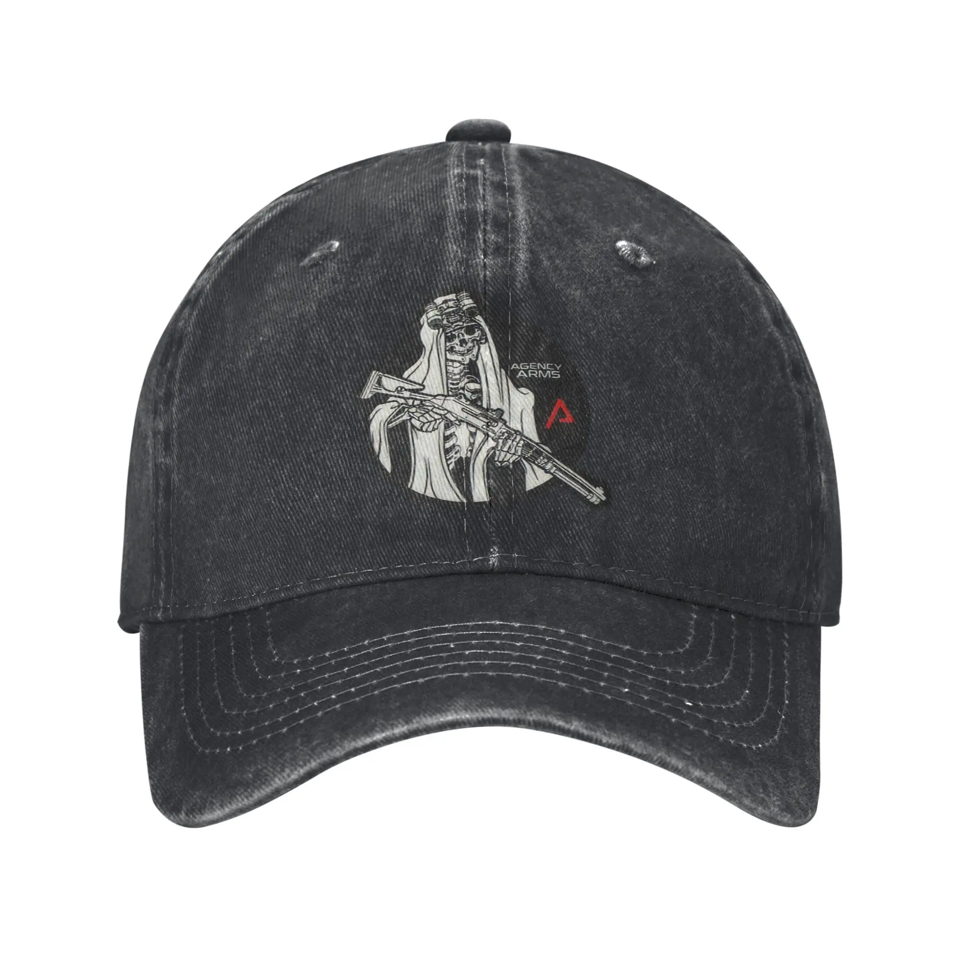 Forward Observations Group Baseball Caps Vintage Denim AGENCY ARMS  Headwear for Men Women Outdoor Activities Adjustable Fit Cap