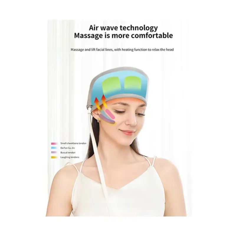New Electric Heat Compress Airbag Cap Sleep Instrument Head Massager with Manual Function for Scalp Massage