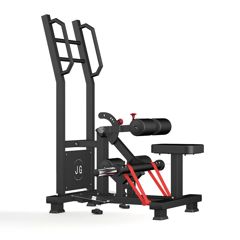 Commercial Gym Steel Strength Training Machine Plate Loaded Standing Hip Thrust Equipment for Back Leg Workout Safety Included