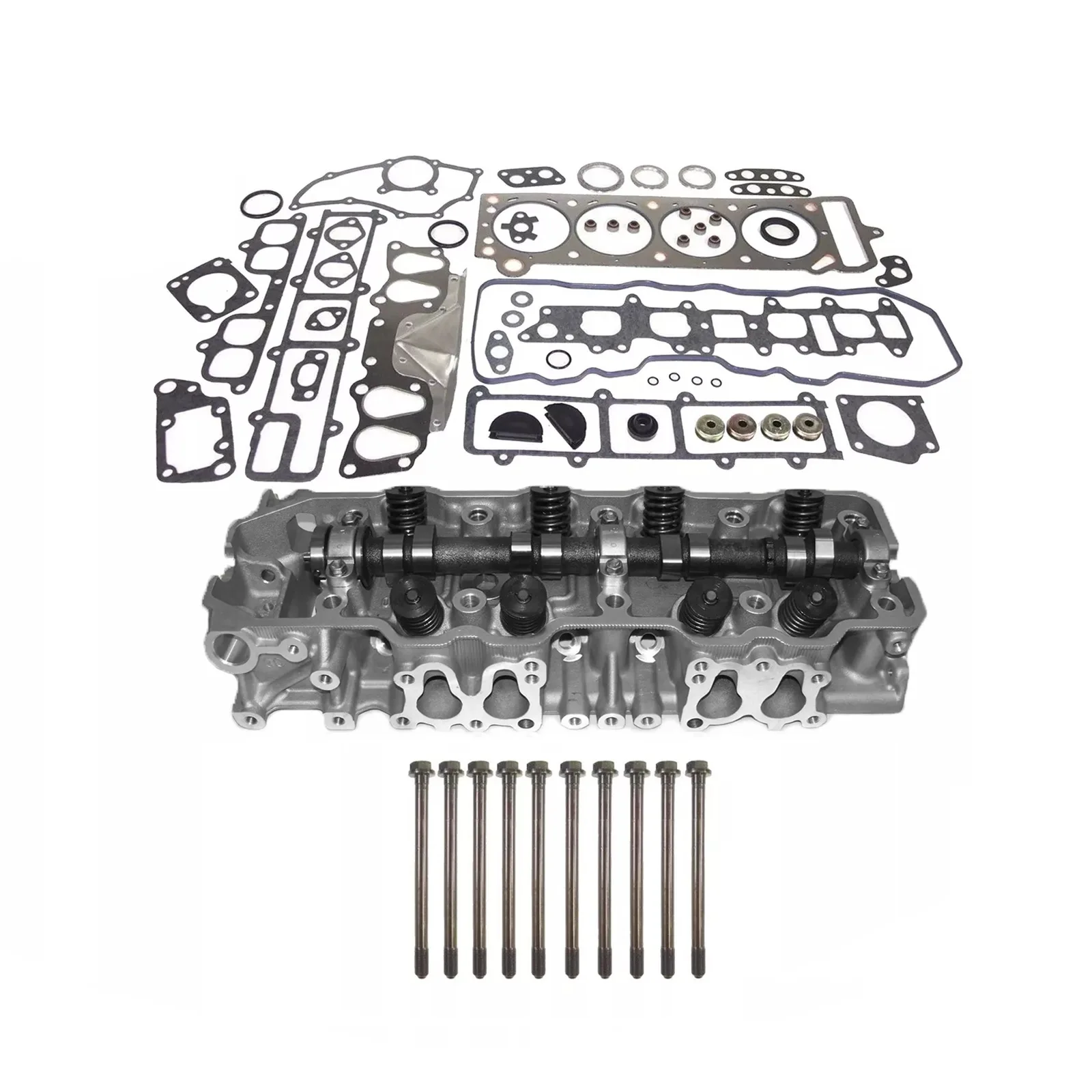 

Engine cylinder head with gasket bolt for 85-95 Toyota 2.4L SOHC 22R