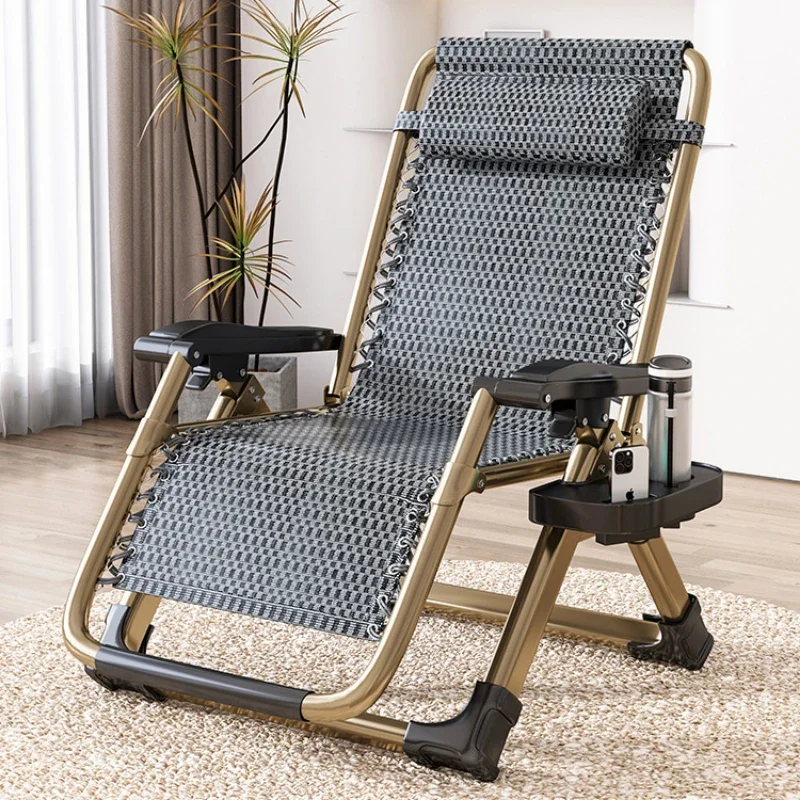 Multipurpose Office Folding Chair Restful Nap Lounger with Backrest Portable Beach Seating Relaxing Home Leisure Chair Hot Sale