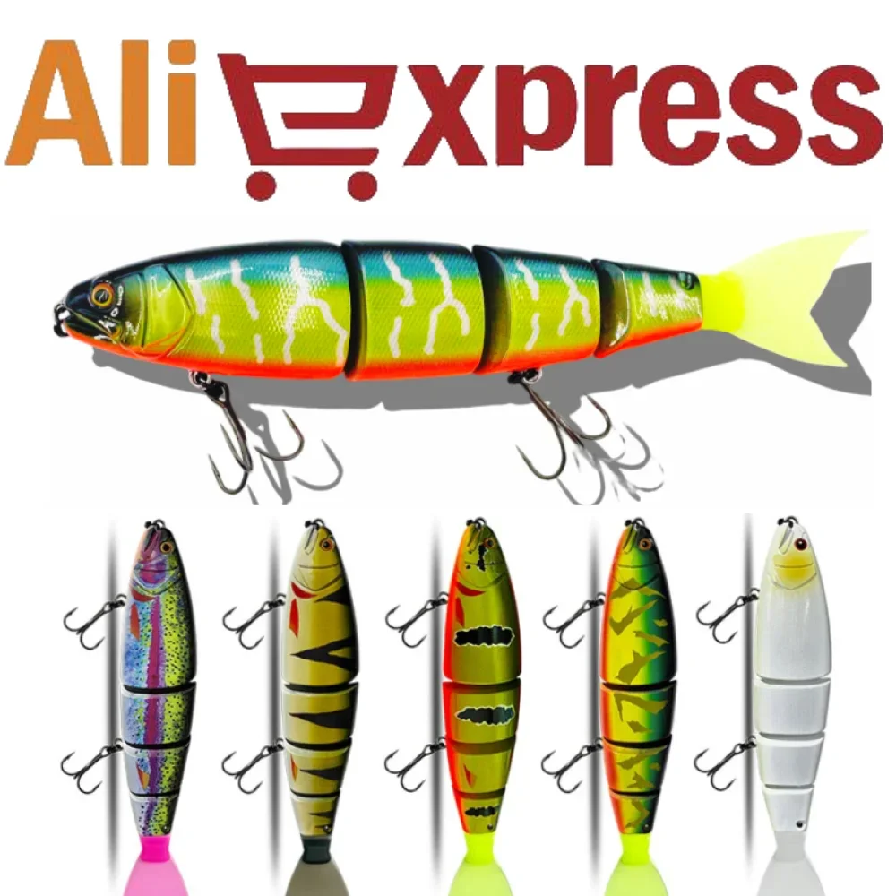 Swimbaits 170mm 200mm Madness Balam Richiamo di Pesca Esca di Nuoto Snodato Galleggiante Affondamento GiantBait Per Grande Esca Bass Pike Lure