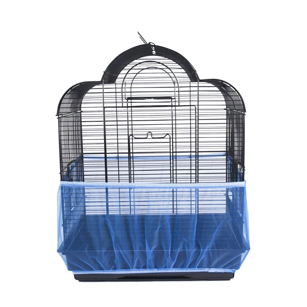 

2 Pcs Mesh Bird Cage Scatter Guard Skirt Grille Net Cover Accessory Air Circulation