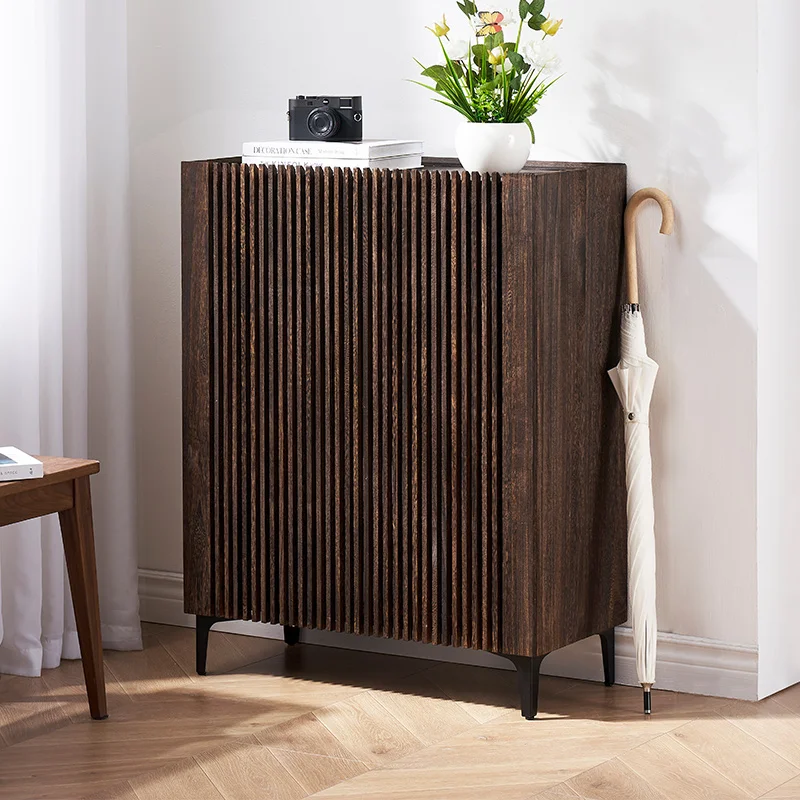 

Italian Minimalist Shoe Cabinet Wooden Designer Hallway Cupboard Shoe Shelf Display Organizer Archivadores Entrance Furniture